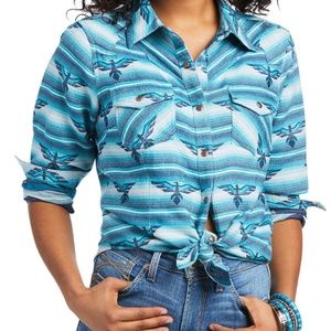 Thunderbird Pattern Western Top